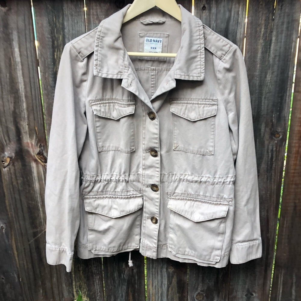 Old Navy Cargo Jacket - Tan - Med